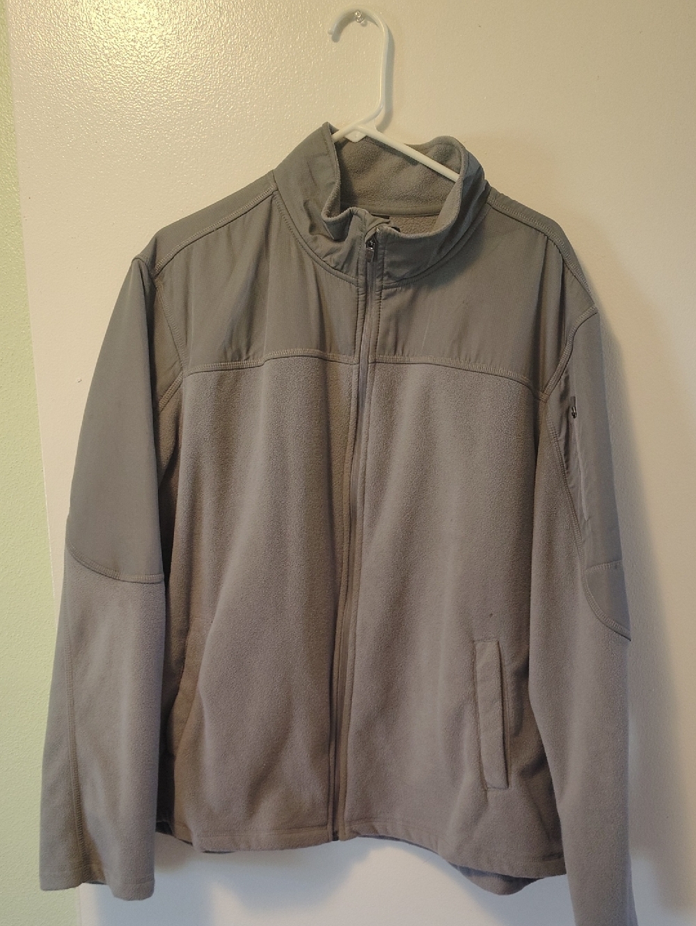STARTER Men's Grey Full-Zip Fleece Jacket XL